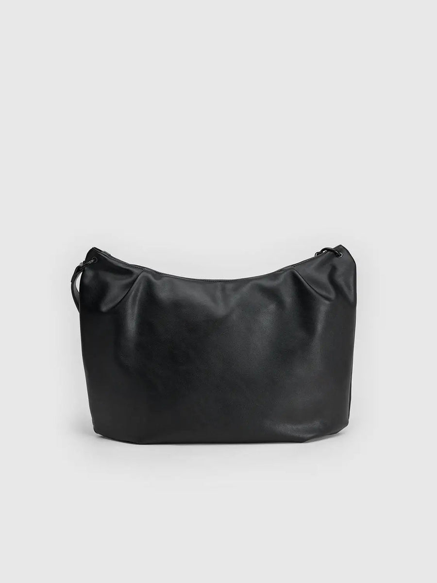 Plain Large Capacity Riveted Shoulders Bag main image 0