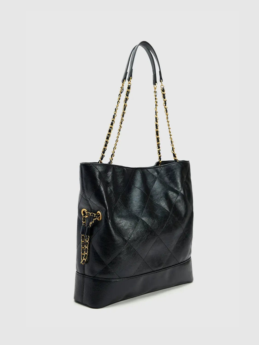 Ruched Quilted Shoulder Bag main image 0