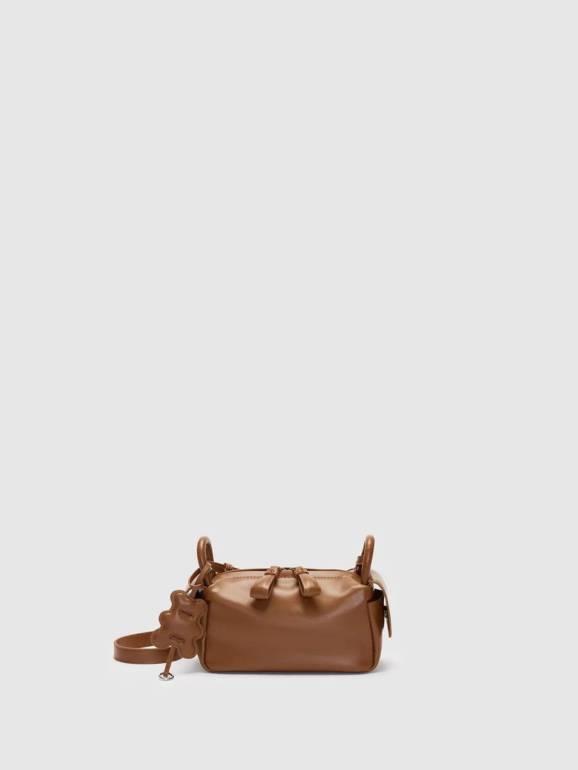 Top Handle & Crossbody Bag, brown leather shoulder bag by Urban Revivo Fashion