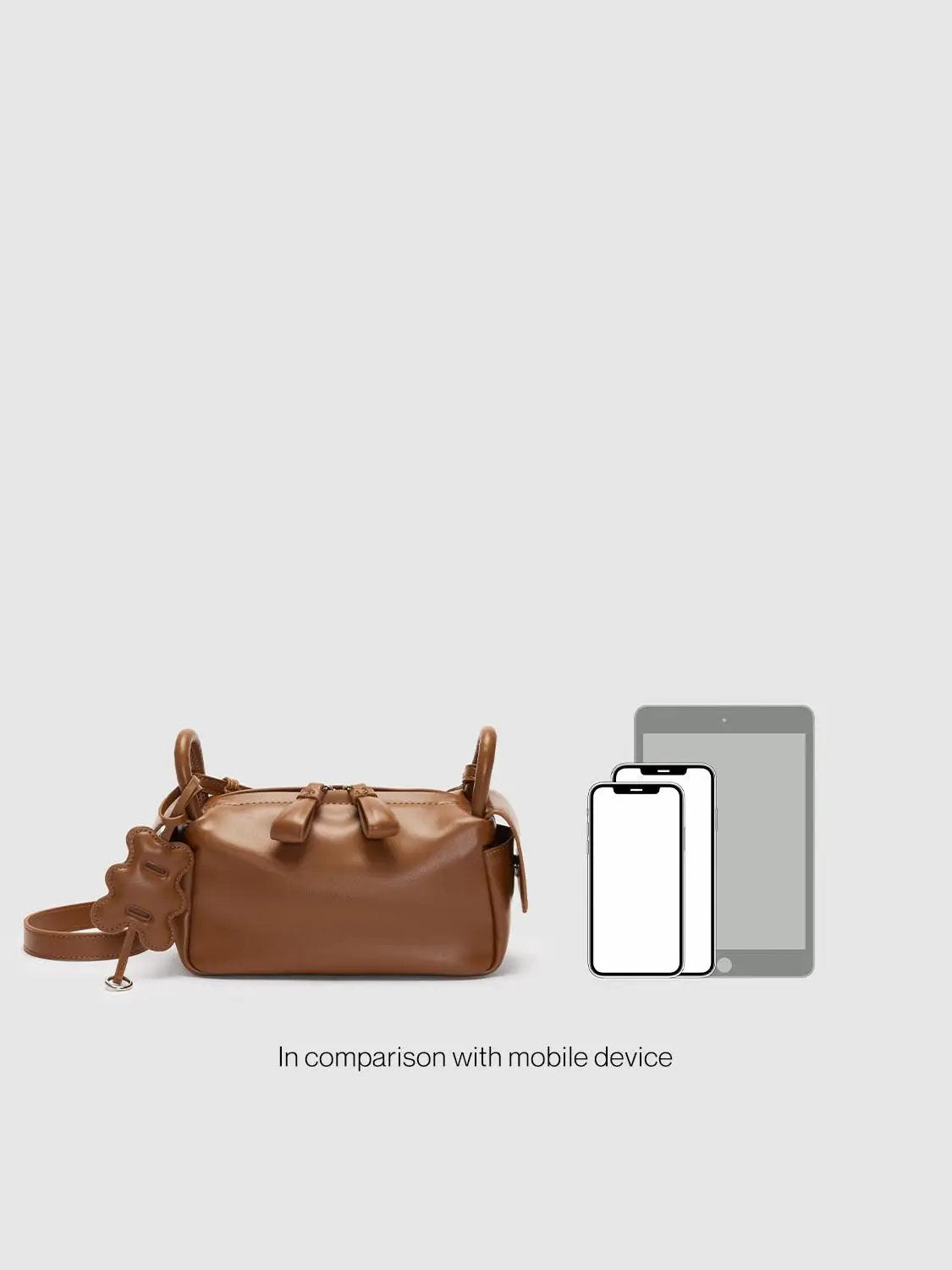 Top Handle & Crossbody Bag in brown leather shoulder bag