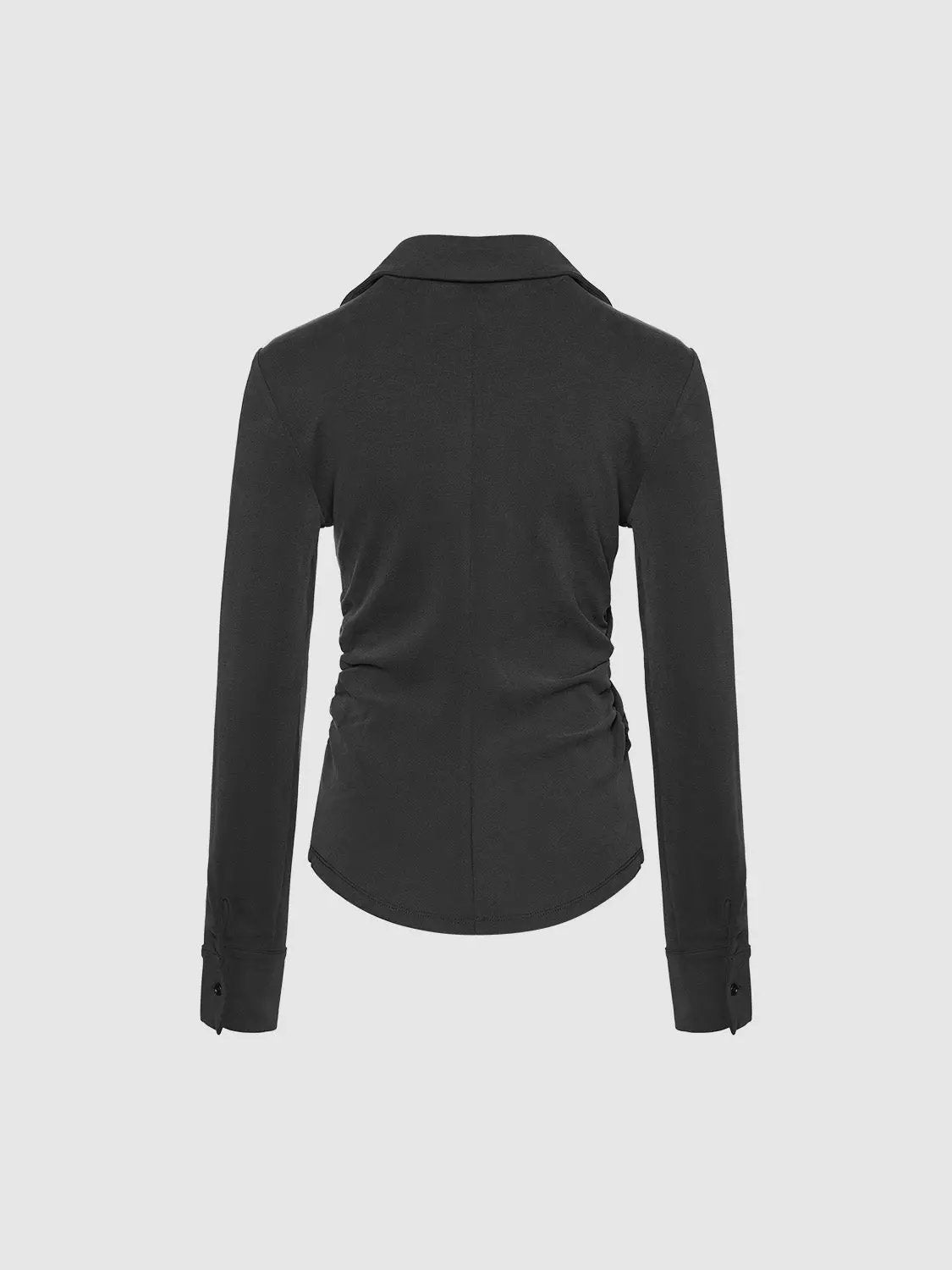 V-Neck Skinny Shirt by Urban Revivo Fashion