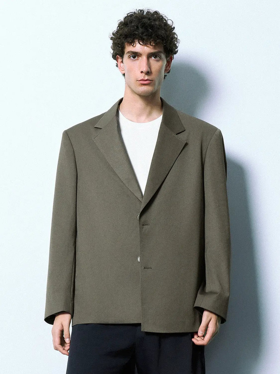 Notch Lapel Tailored Blazer