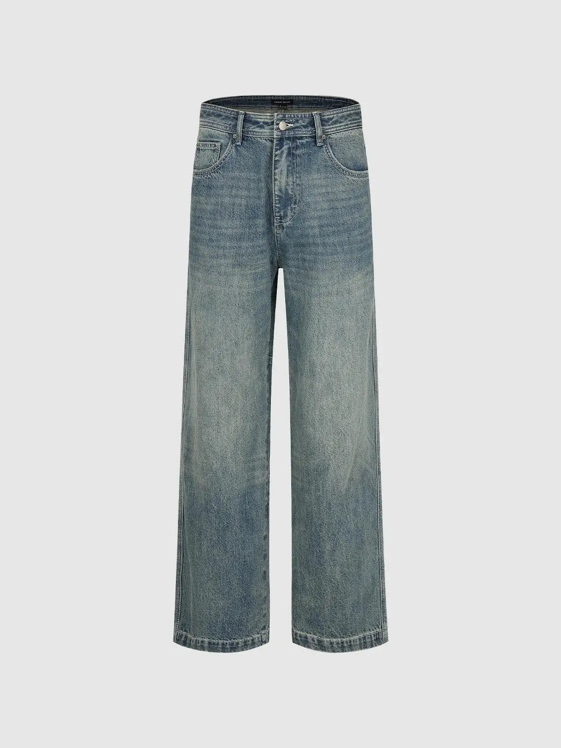 Jeans, blue denim wide-leg style, Urban Revivo Fashion