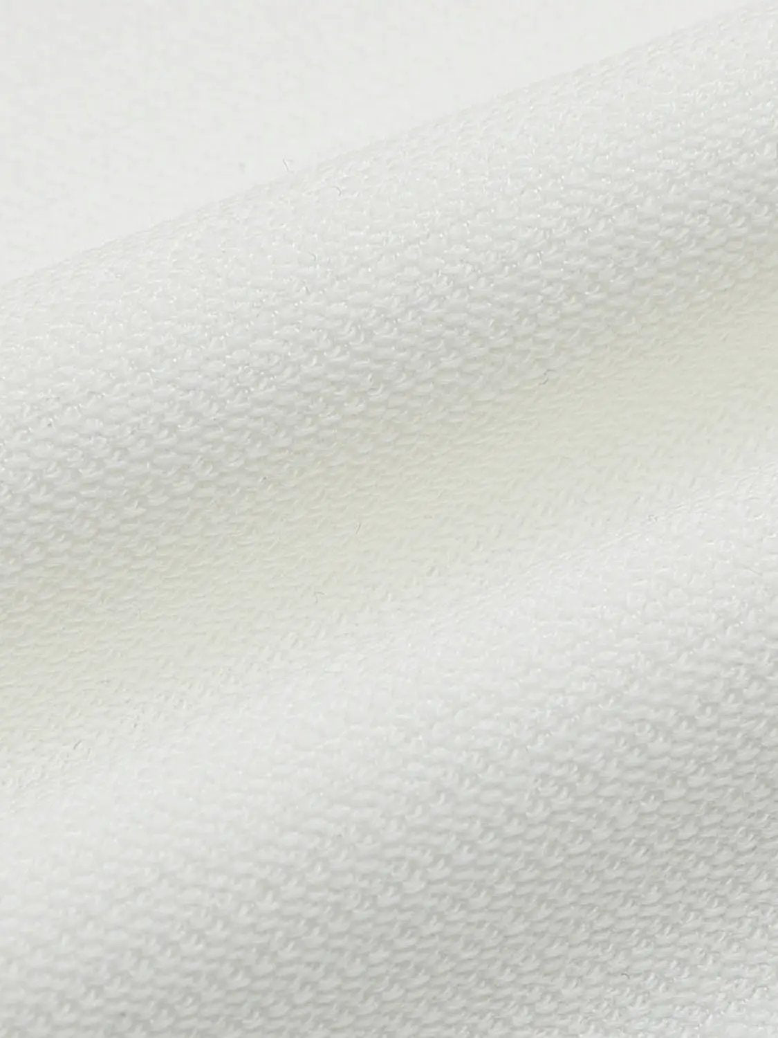 Textured Brushed Polo Cotton Blend Shirt, white, Urban Revivo Fashion