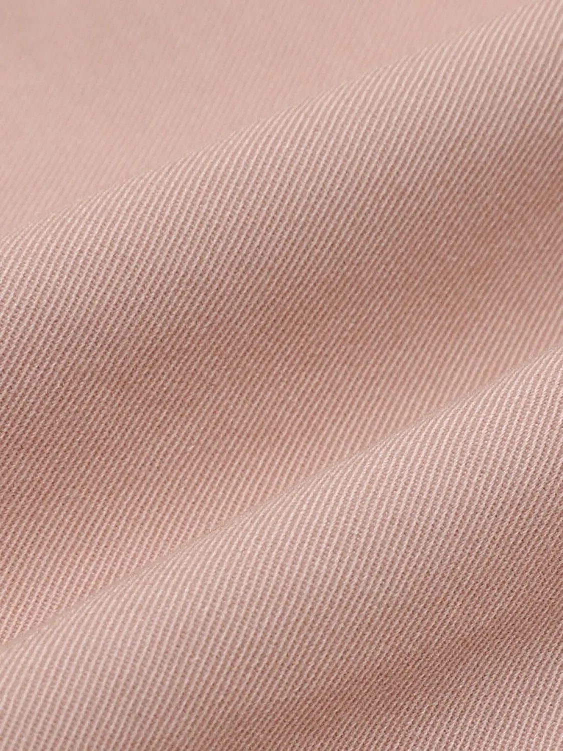 Button-front Shirt blush pink twill fabric close-up texture