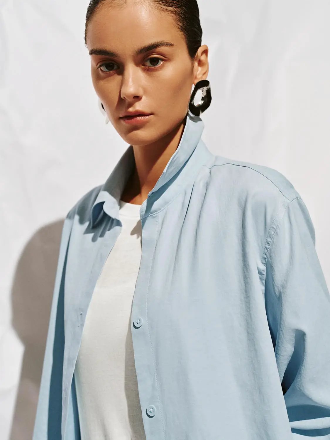 Button Up Loose Fit Shirts by Urban Revivo Fashion