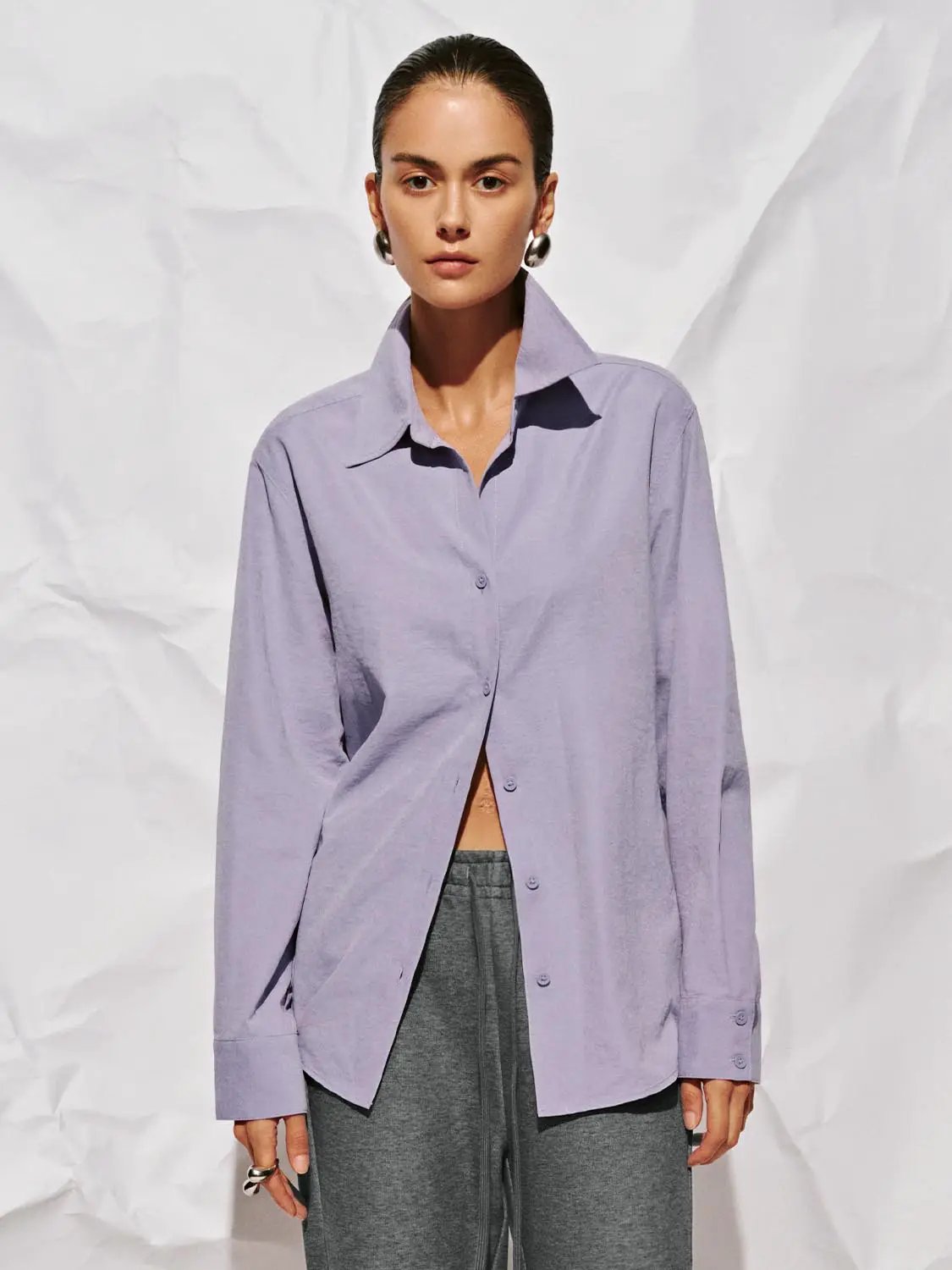 Button Up Loose Fit Shirts by Urban Revivo Fashion