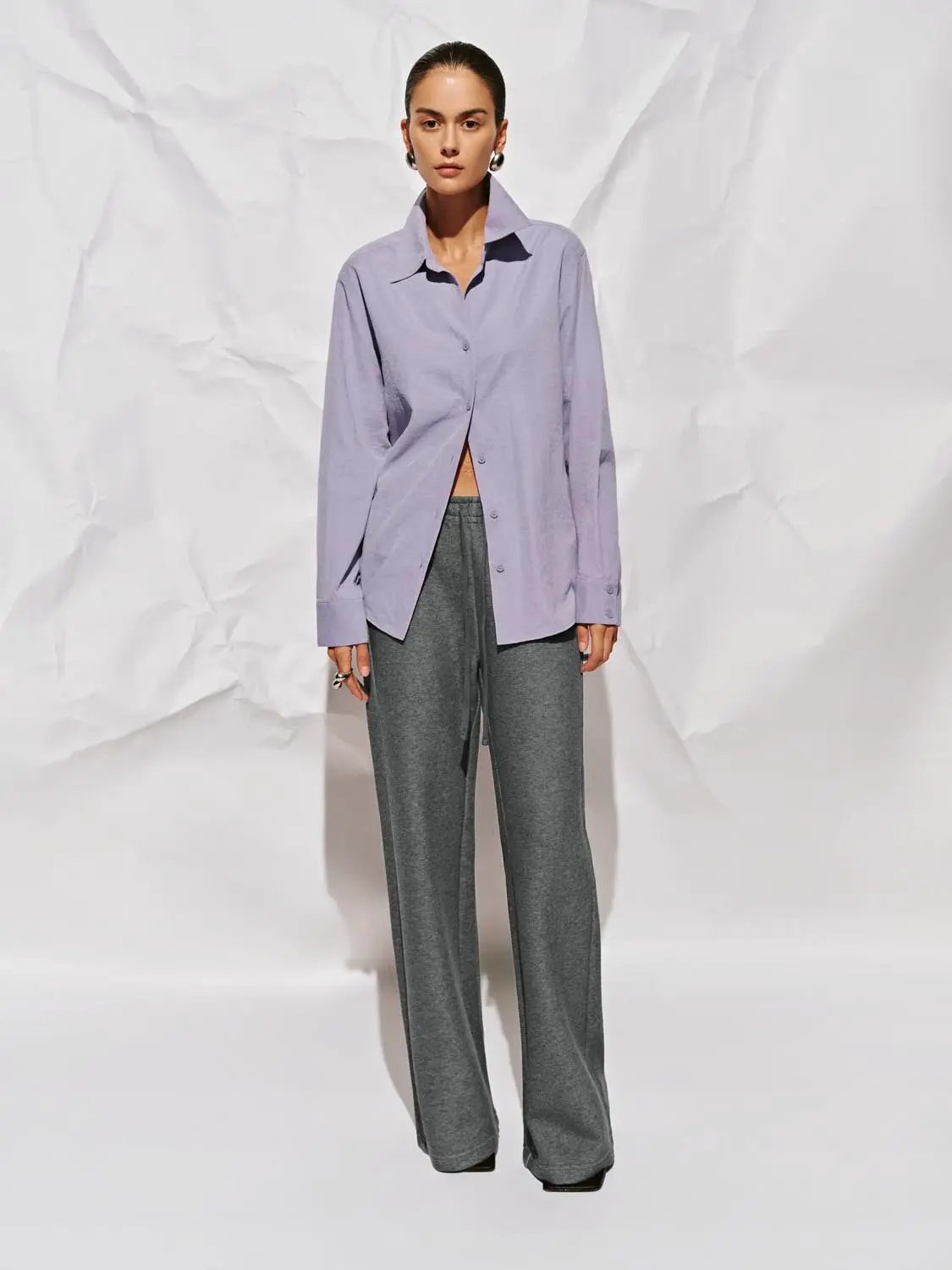 Button Up Loose Fit Shirts by Urban Revivo Fashion