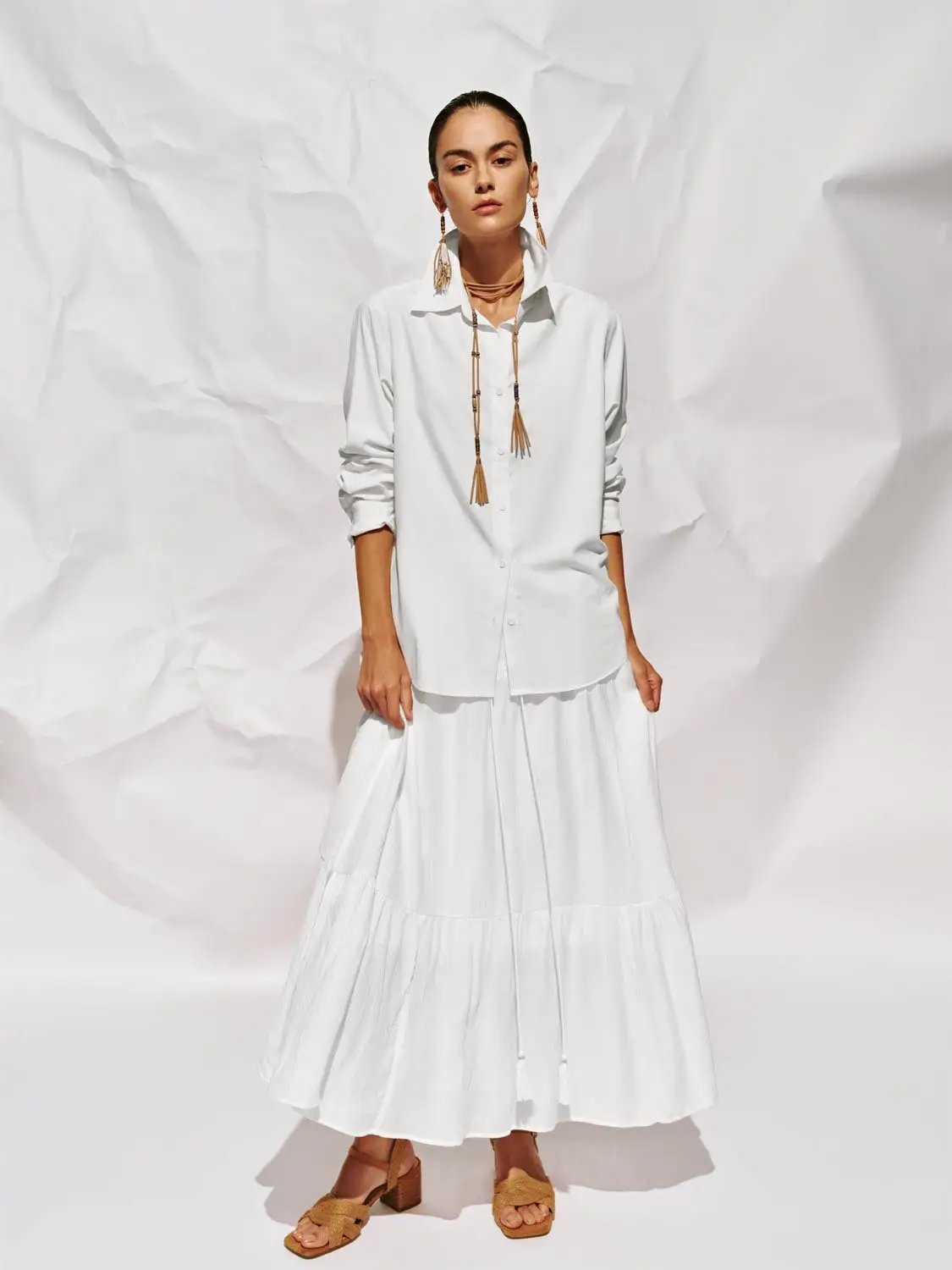 Button Up Loose Fit Shirts by Urban Revivo Fashion