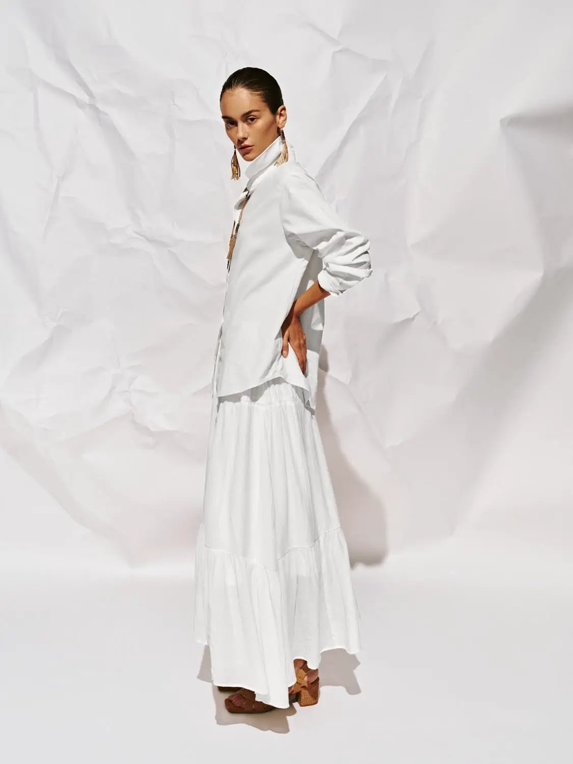 Button Up Loose Fit Shirts by Urban Revivo Fashion