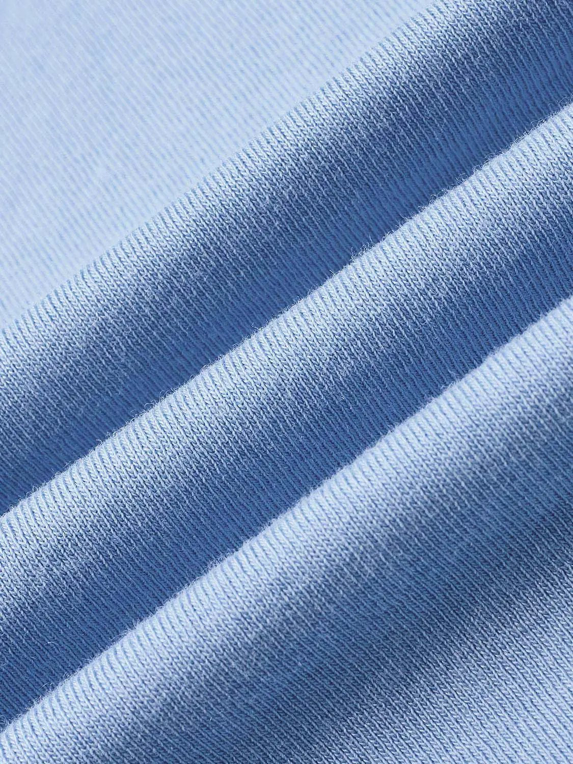 W_T-shirts modal knit fabric close-up in light blue with a smooth finish (medium-weight)