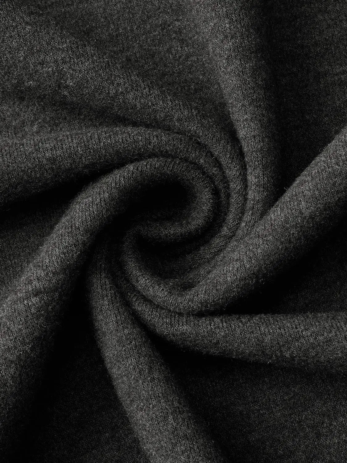 T-shirt fabric close-up in black knit from Urban Revivo Fashion, soft textured material