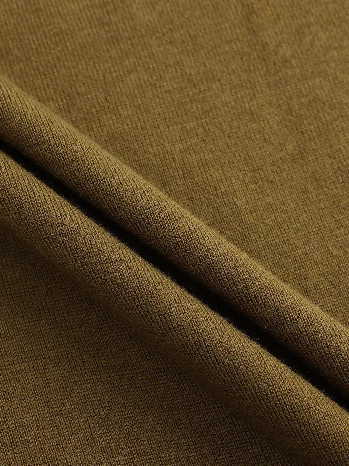 Knit T-Shirt fabric in warm brown with visible knit texture by Urban Revivo Fashion