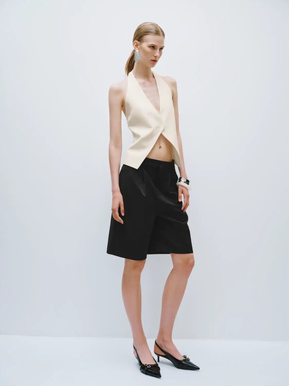 Halter Neck Waistcoats by Urban Revivo Fashion