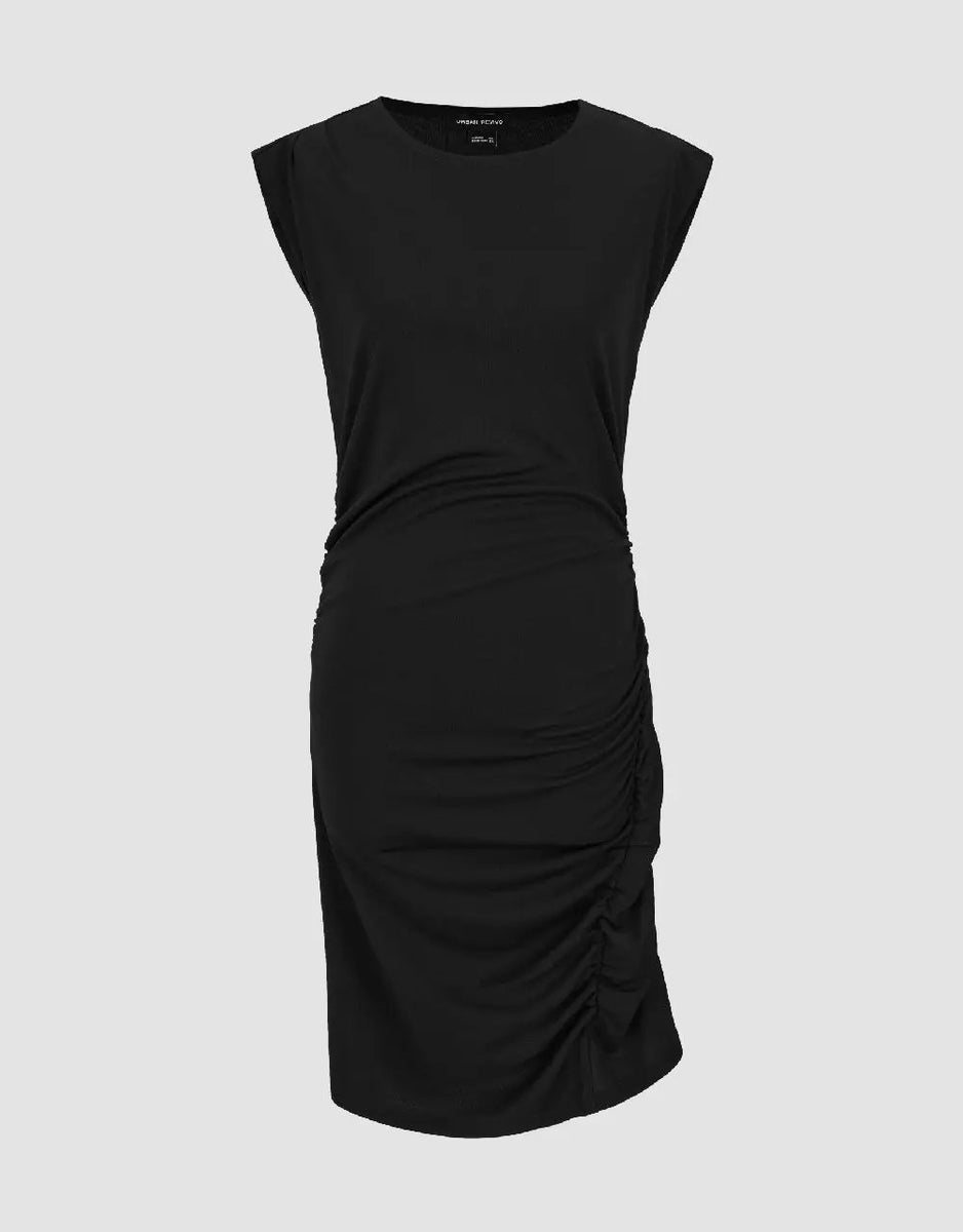 Ruched V-Neck Skinny Dress main image 0