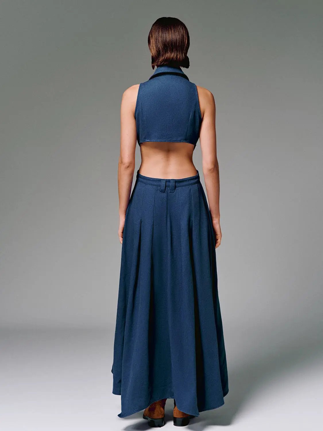 Cut Out Sleeveless Maxi Dresses by Urban Revivo Fashion