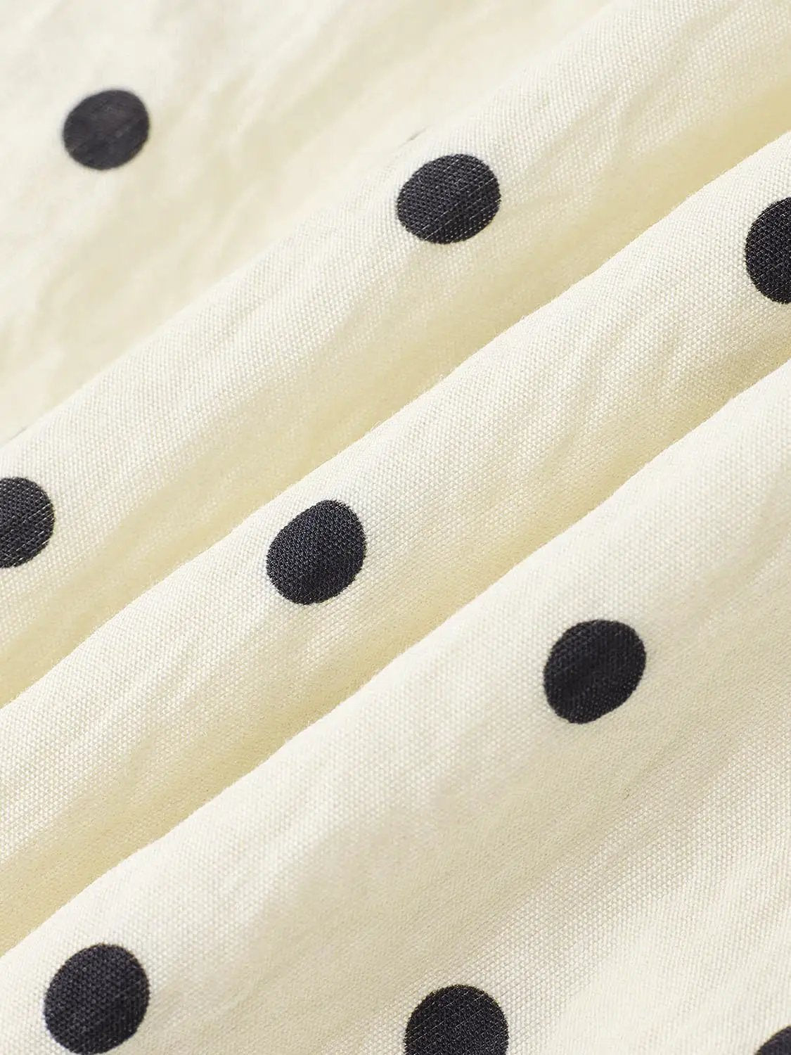Polka Dot Nipped-Waist Sleeveless Skater Midi Dresses by Urban Revivo Fashion