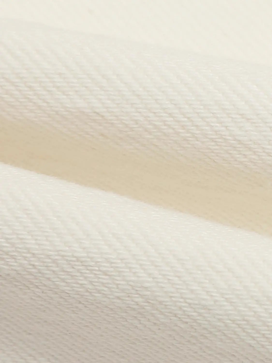 High Waist Wide Leg Cotton Jeans cream fabric close-up texture