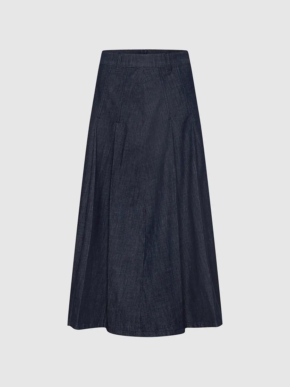 Denim skirt, long dark indigo A-line by Urban Revivo Fashion