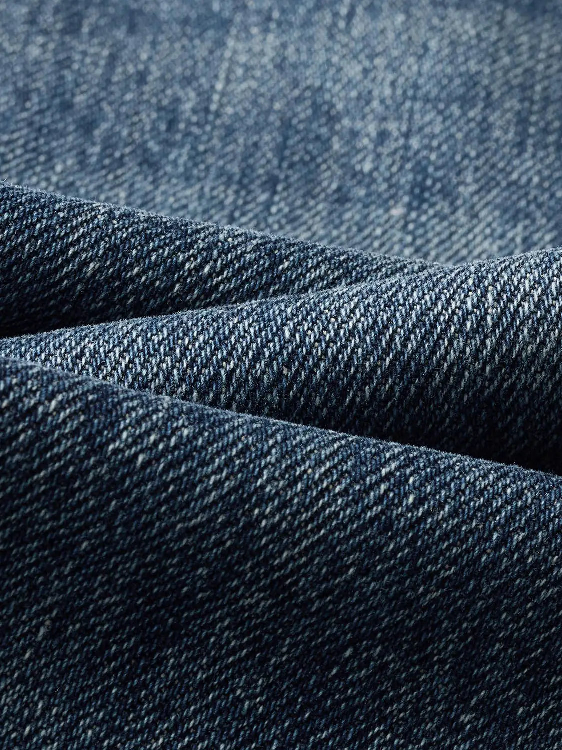 Jeans fabric close-up in blue denim, Urban Revivo Fashion
