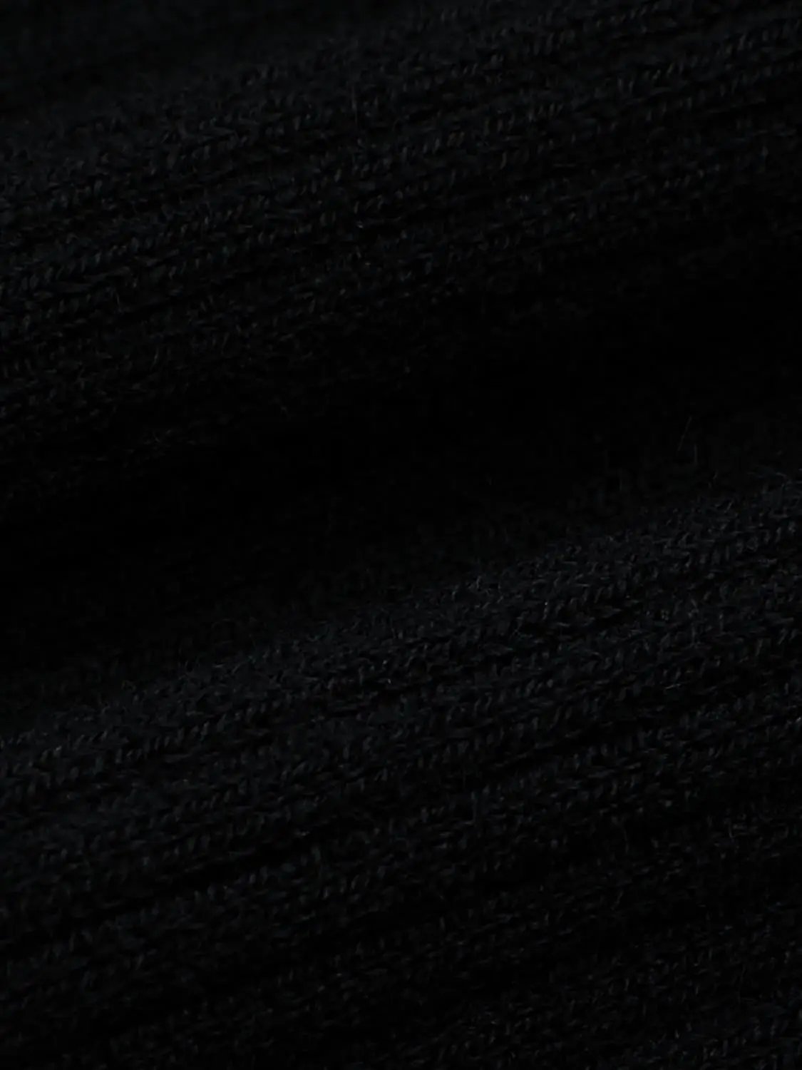 Contrast Full-Zip Knitted Cardigans in black knit fabric by Urban Revivo Fashion