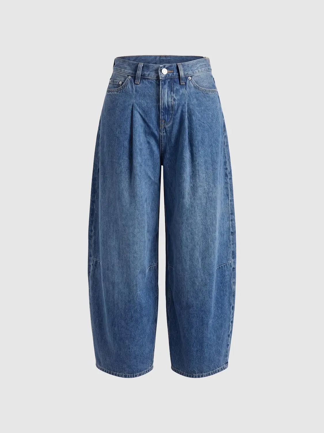 Jeans by Urban Revivo Fashion, blue high-waisted wide-leg denim.