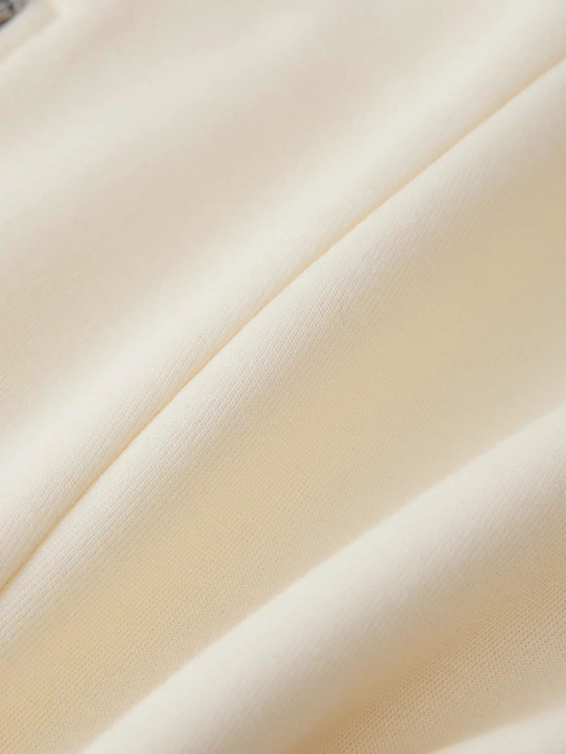 V Neck Zip Front Fitted Waist Cropped Jacket in cream satin fabric