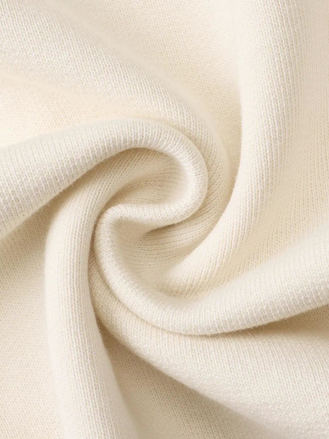 Sweatshirt fabric in cream knit from Urban Revivo Fashion