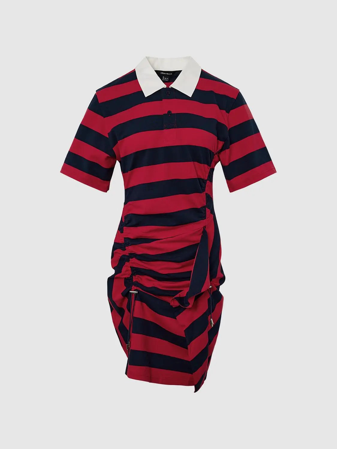 Striped Irregular Hem Straight Dresses by Urban Revivo Fashion