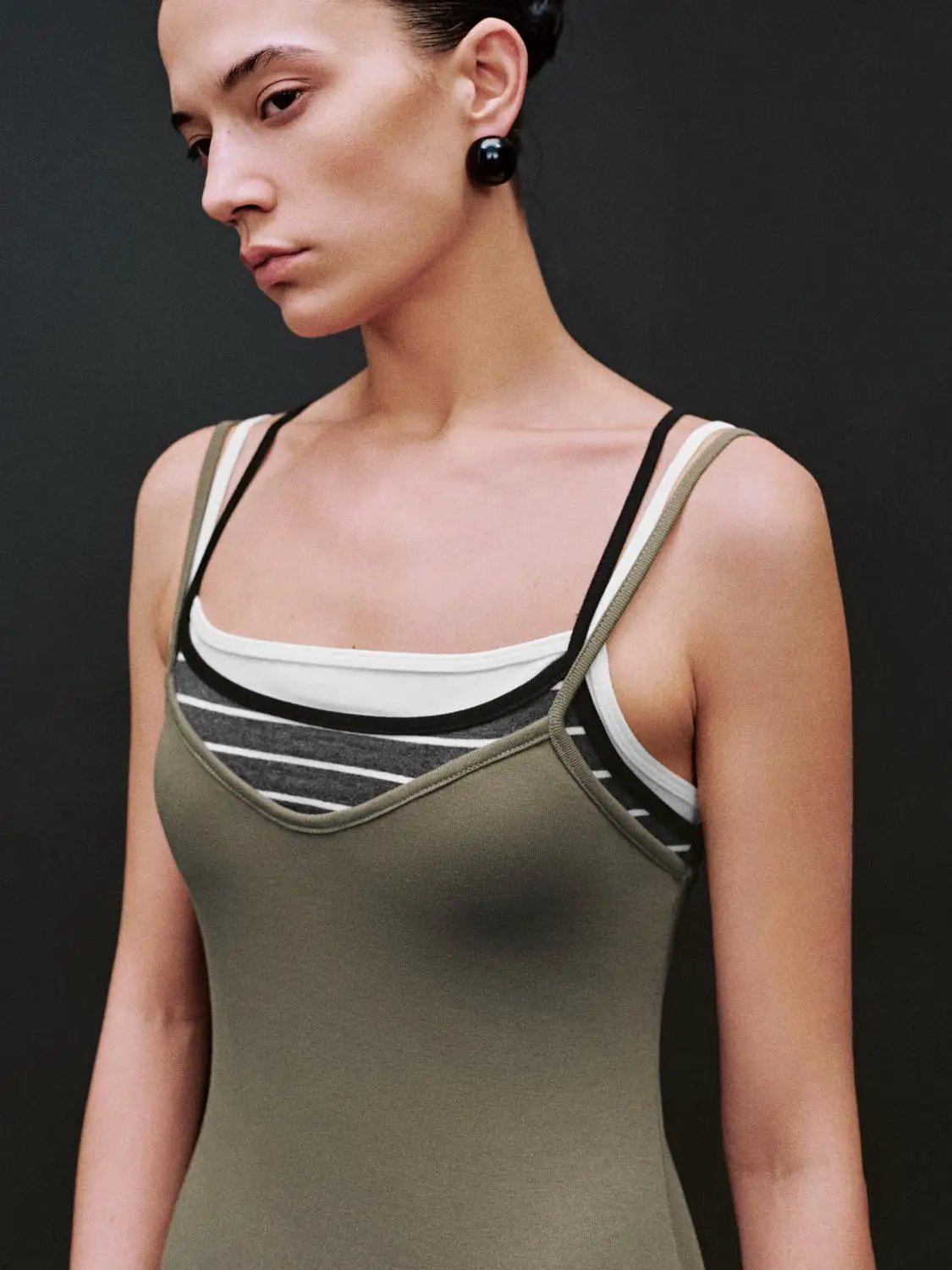 Multi Layered Camisole Skinny-Fit Dresses by Urban Revivo Fashion