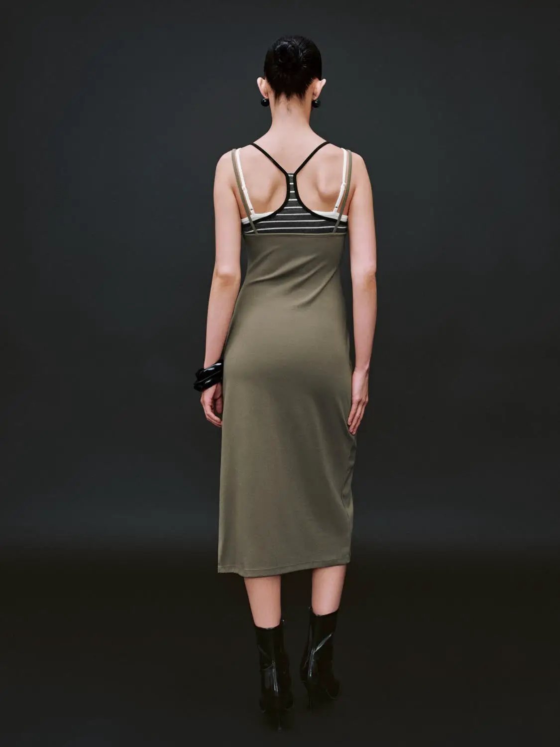 Multi Layered Camisole Skinny-Fit Dresses by Urban Revivo Fashion