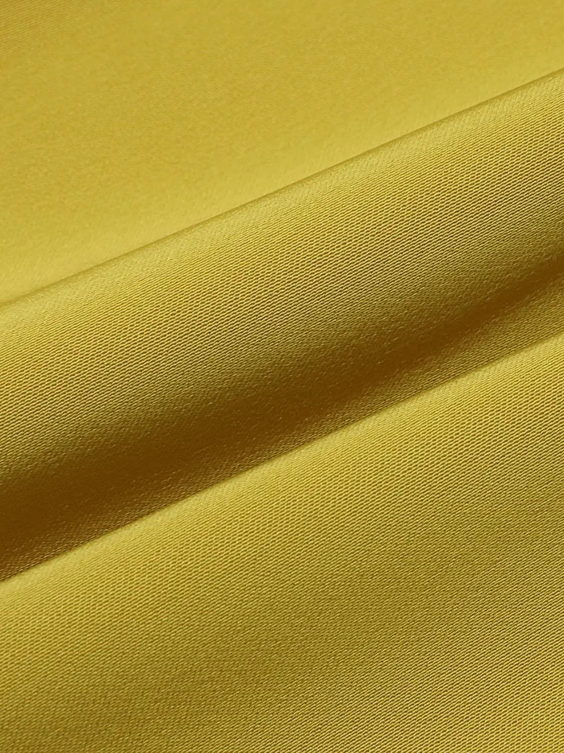 A-Line dress in gold satin fabric with a shiny, smooth texture.
