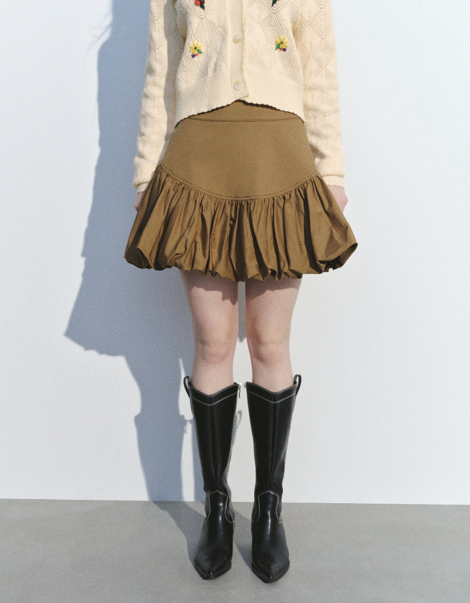 Elastic Waist Mini A-Line Skirt – URBAN REVIVO