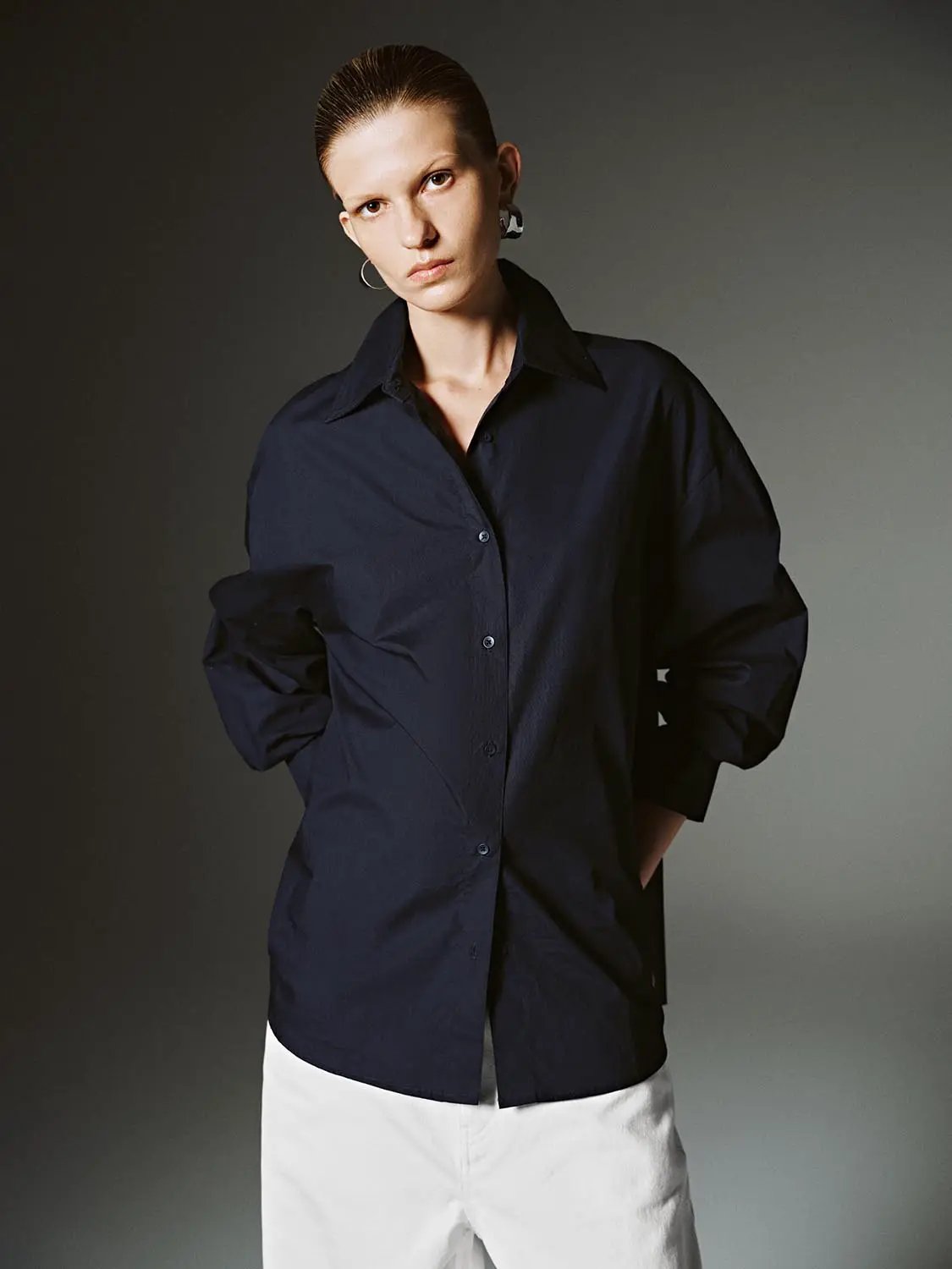 Solid Button Up Shirts by Urban Revivo Fashion