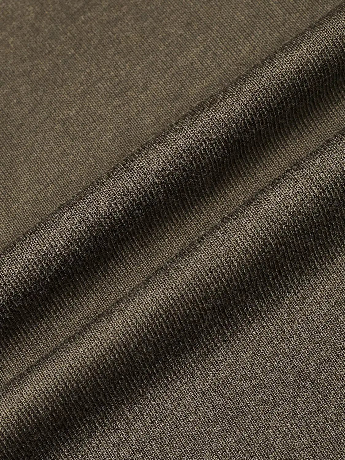 Off Shoulder Long Sleeve T-Shirts fabric close-up in brown knit, Urban Revivo Fashion