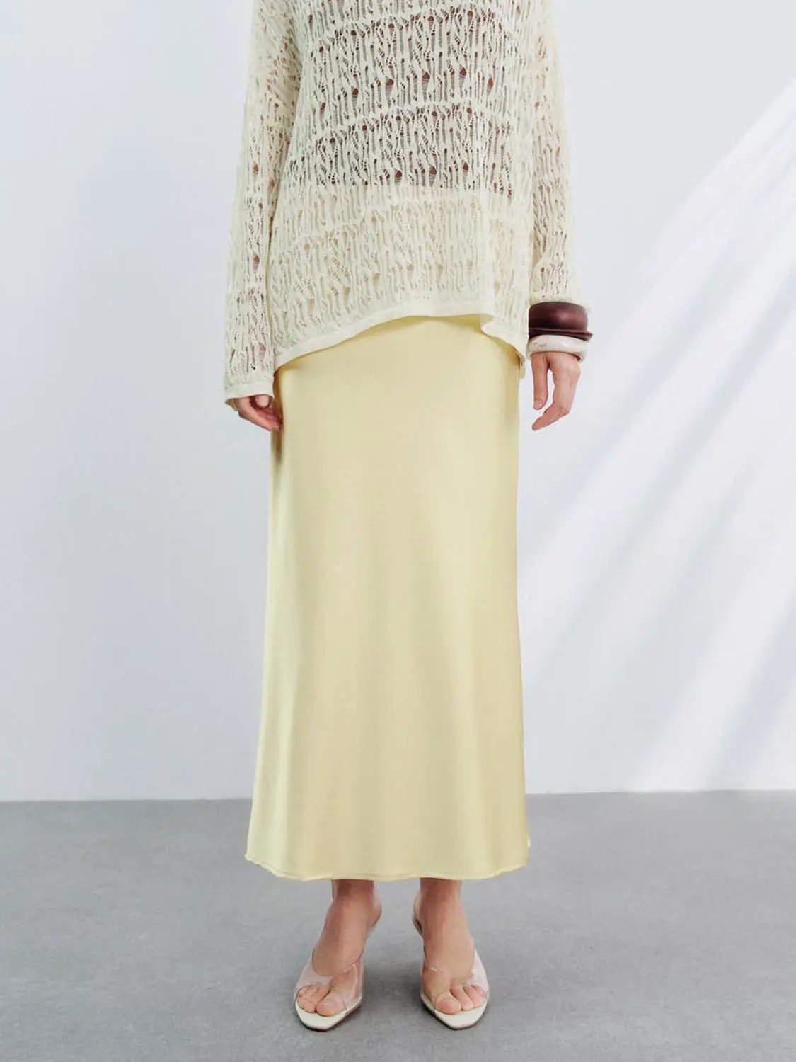 Slip Fishtail Skirts by Urban Revivo Fashion
