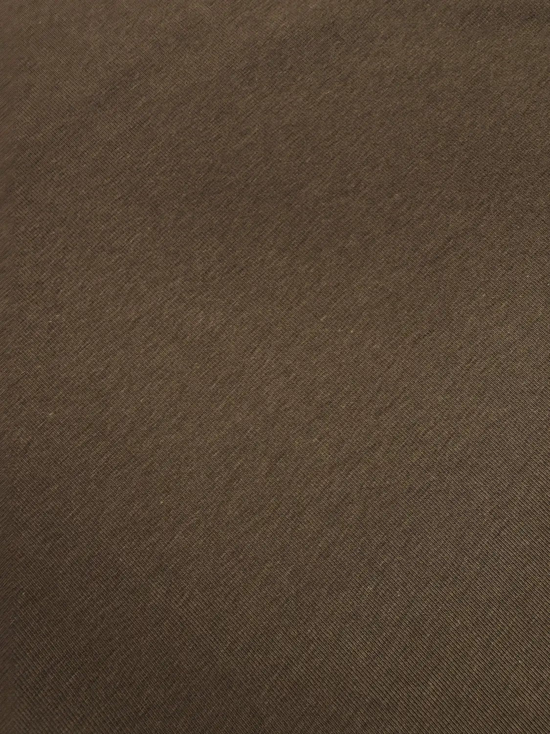 Structured Shoulders High-Neck Sleeveless Bodycon Dress brown textured fabric swatch