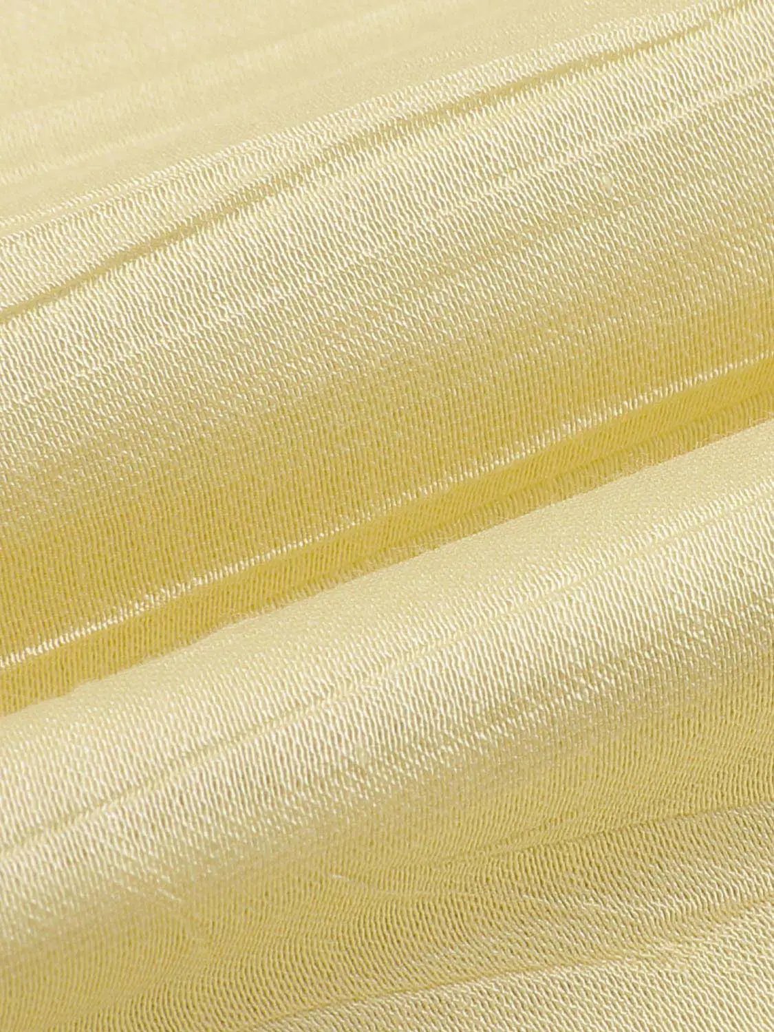 Slight Stretch A-Line Dress in gold satin fabric with a lightweight, glossy texture