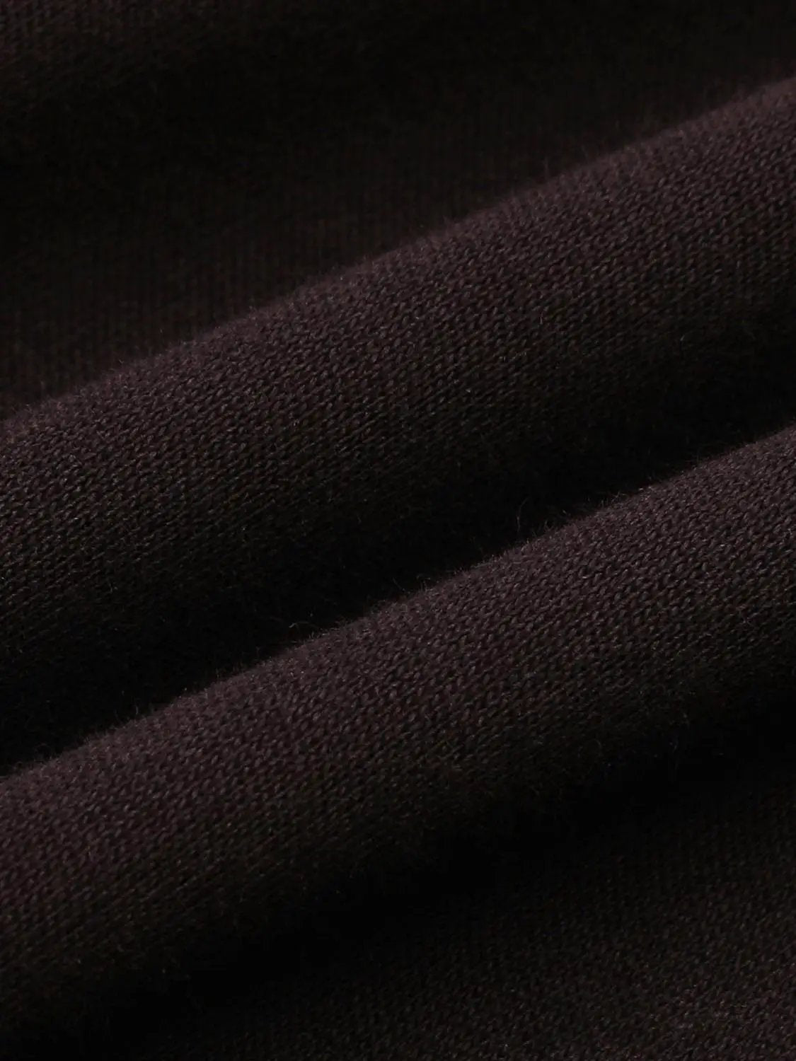 Dress fabric close-up in dark brown knit by Urban Revivo Fashion