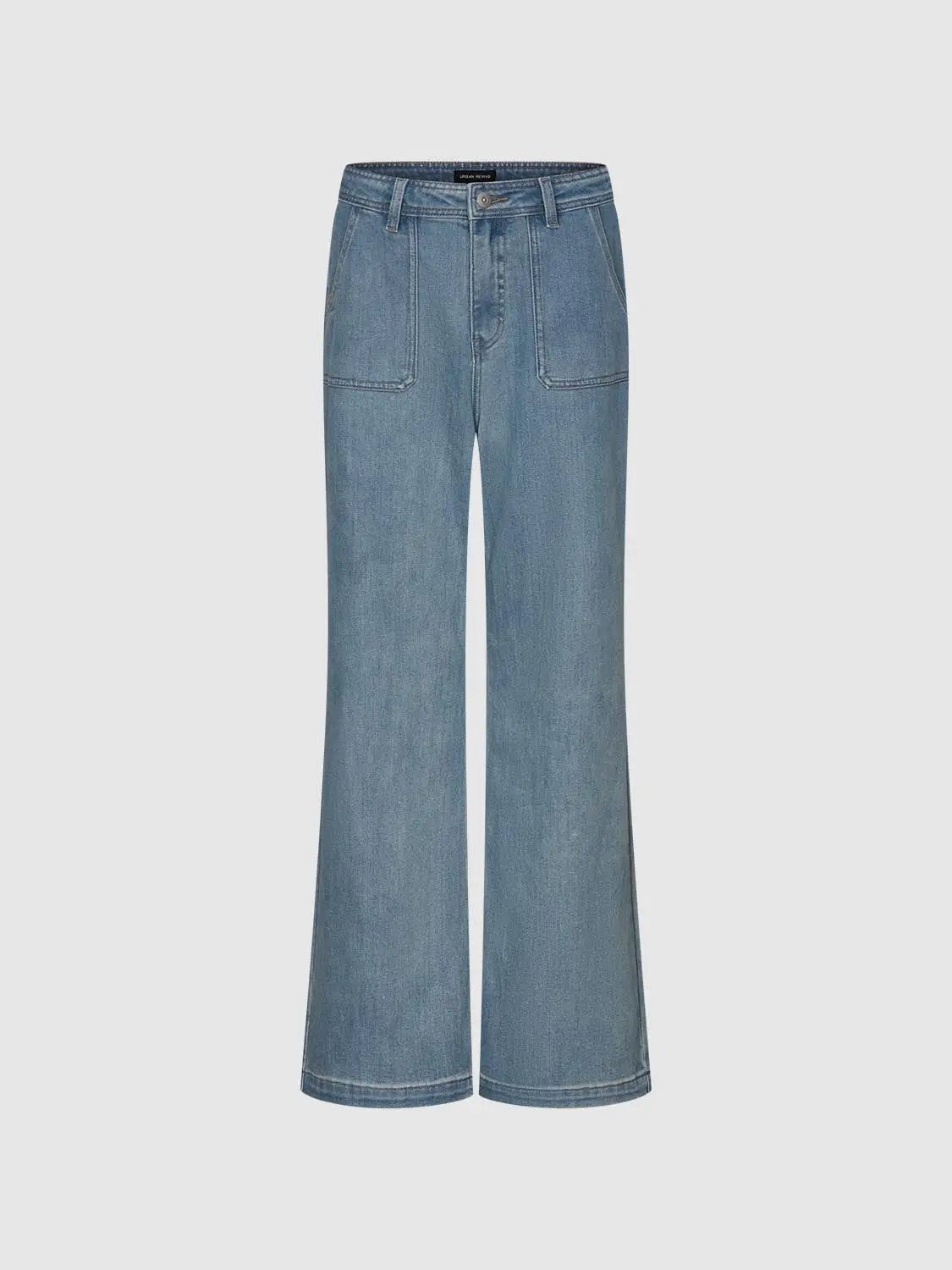 Jeans by Urban Revivo Fashion, blue denim, wide-leg cut