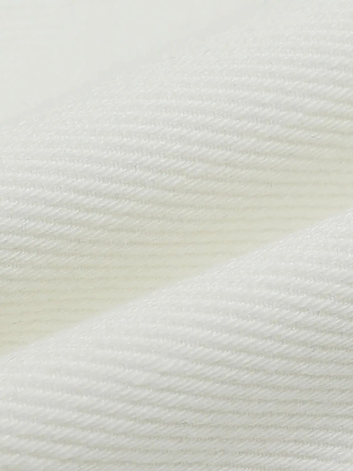 Casual wide-leg cotton-lyocell blend pants fabric in cream-white color