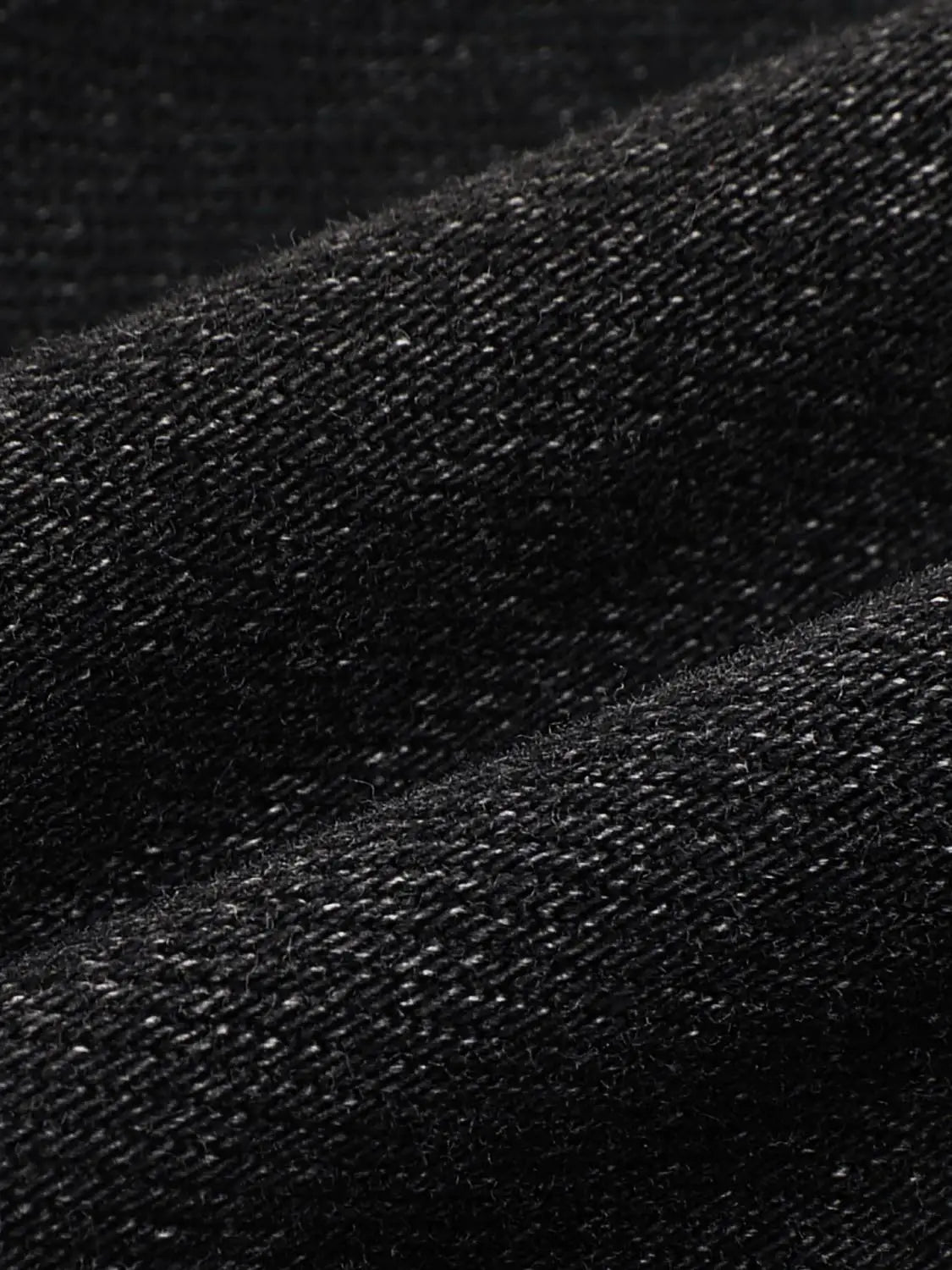 Jeans by Urban Revivo Fashion; close-up of dark denim fabric texture.