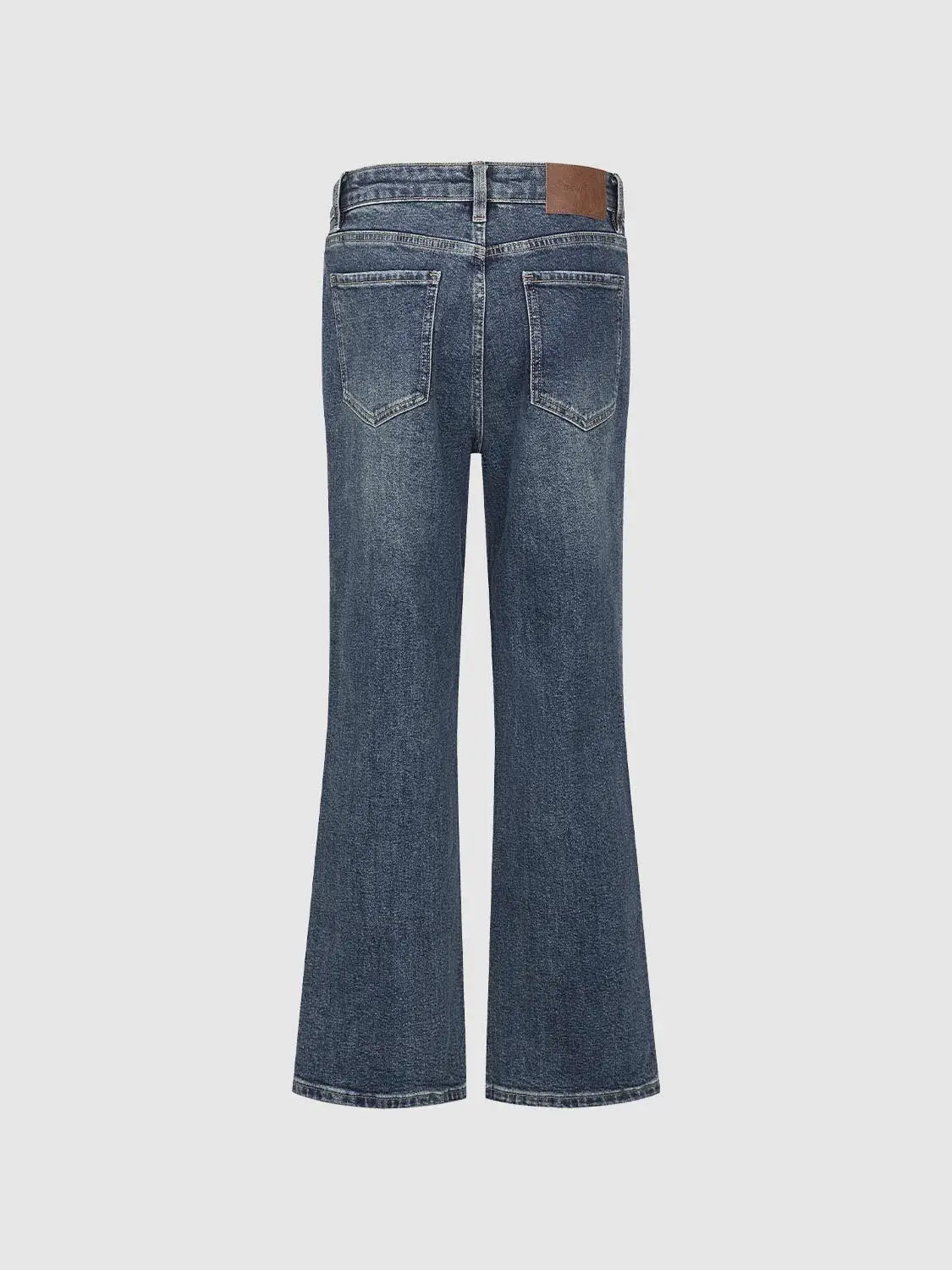 Jeans by Urban Revivo Fashion; blue denim bootcut with back pockets.