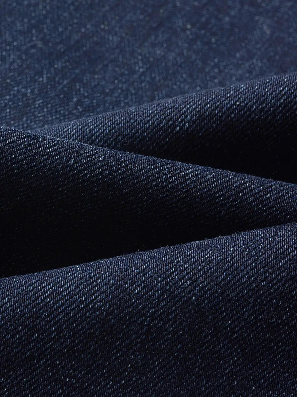 Mid-rise cotton-blend jeans in dark indigo denim, Urban Revivo Fashion.