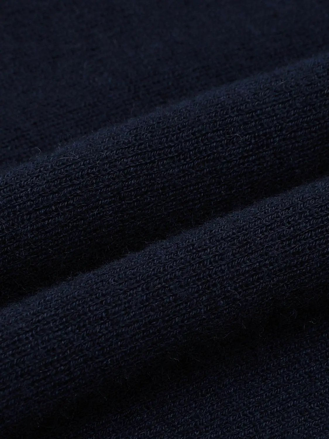 Fitted navy knit long-sleeve boat-neck top by Urban Revivo Fashion