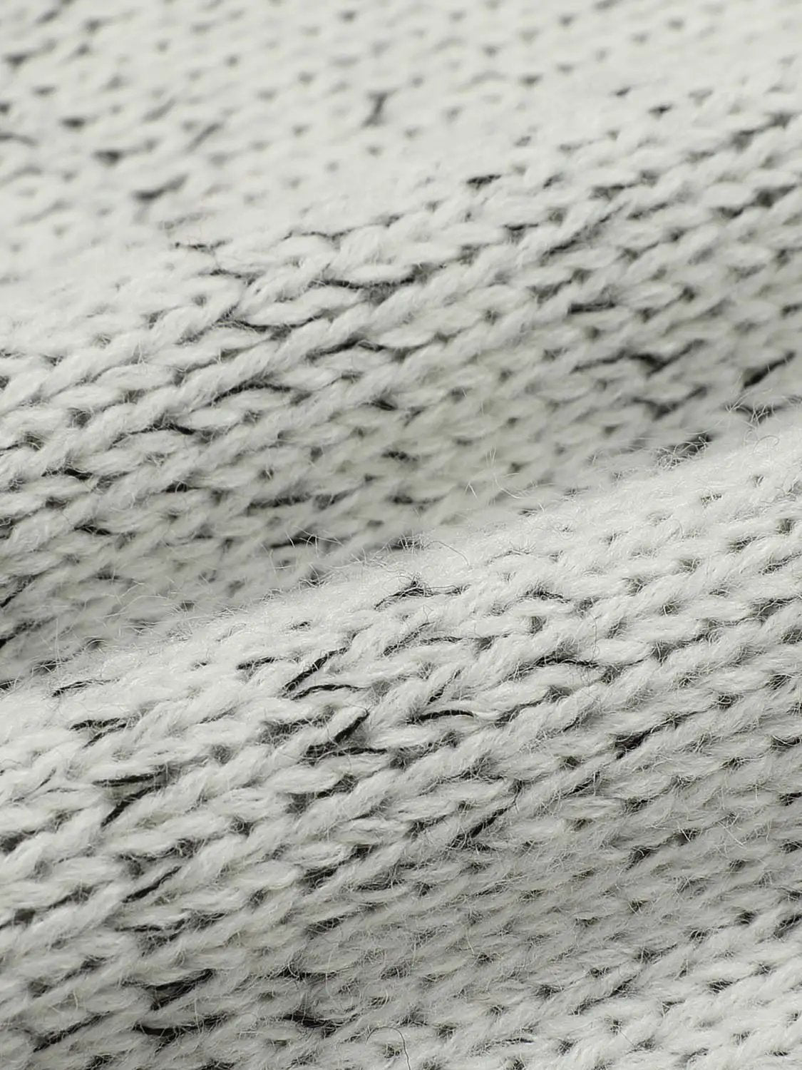 Long Sleeve Polo Knitted T-Shirts knit fabric close-up in light gray.
