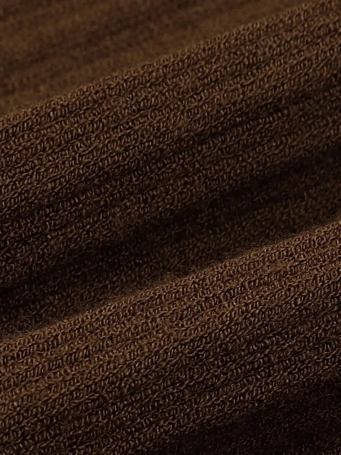 Knit T-Shirt fabric close-up in brown, Urban Revivo Fashion.