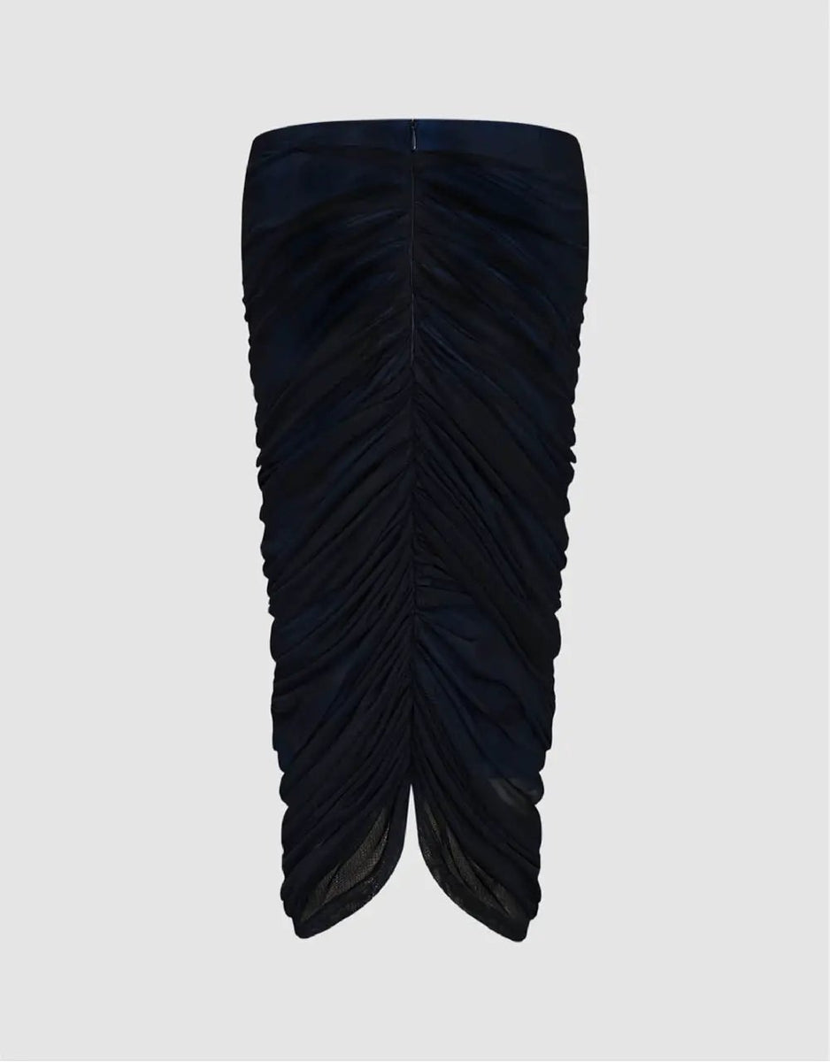 Adjustable Ruched Midi Skirt Set