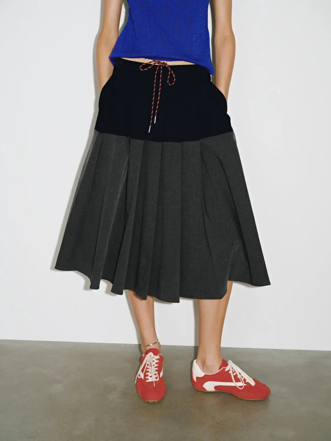 Pleated A-Line Skirts by Urban Revivo Fashion