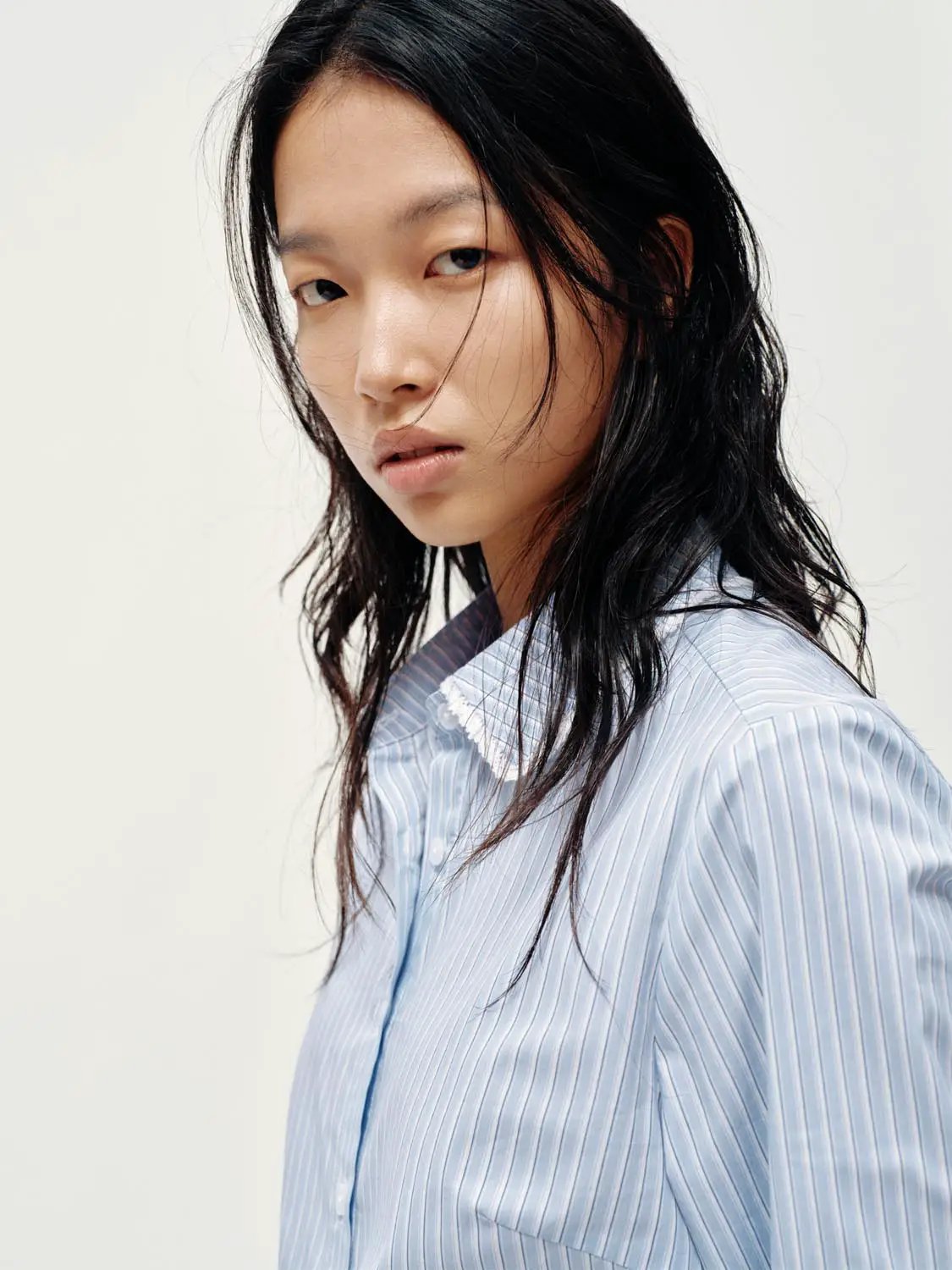 Ruffle Trim Striped Shirts by Urban Revivo Fashion